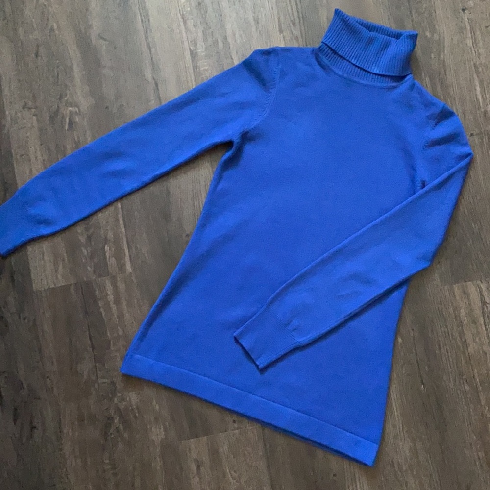 Gorgeous blue French Connection turtleneck sweater